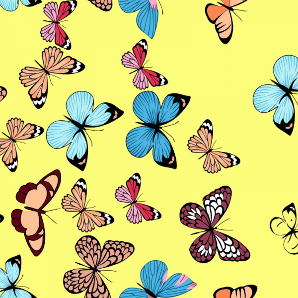 Padjapüür liblikad kollasel 