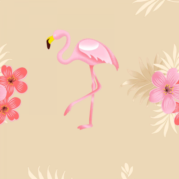 Tekikott flamingo beežil 