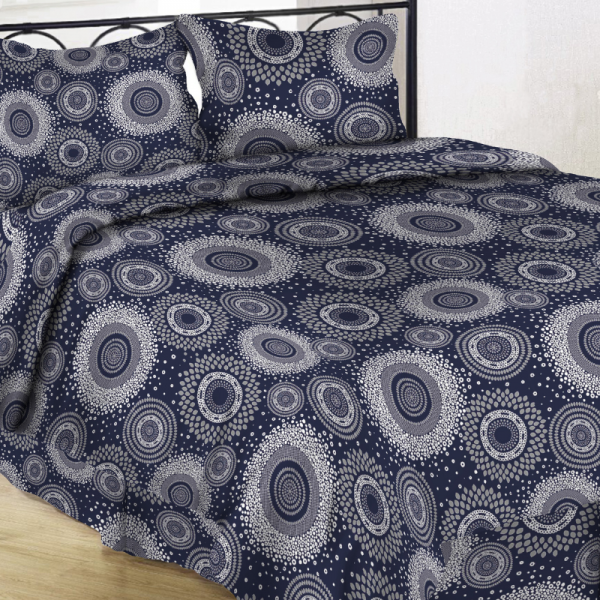 UUS! Satiinist voodipesukomplekt Navy